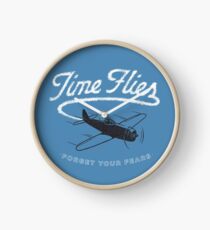Time Flies Clock