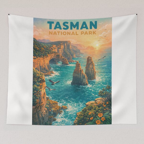 Item preview, Tasman National Park Australia Sea Stacks and Tasman Sea Clifftops designed and sold by Places On Earth.