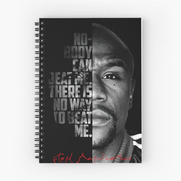 Artikelvorschau, Schwarz-Weiß-Zitat von Floyd Mayweather entworfen und verkauft von AnahiRitchie.