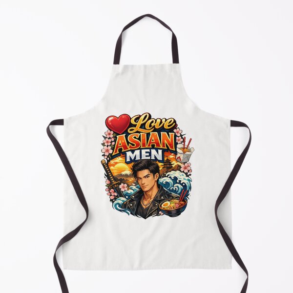 Item preview, I Love Asian Men Appreciation Quote with Cultural Symbols designed and sold by Places On Earth.