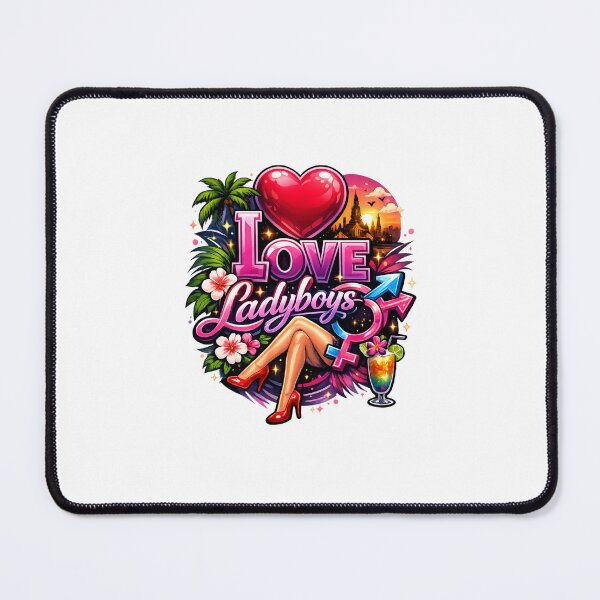 Item preview, I Love Ladyboys Pride Quote with Gender Identity Symbols designed and sold by Places On Earth.