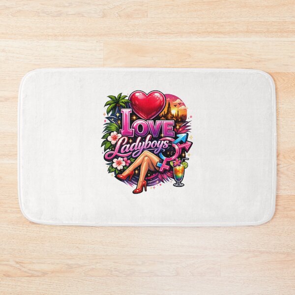Item preview, I Love Ladyboys Pride Quote with Gender Identity Symbols designed and sold by Places On Earth.