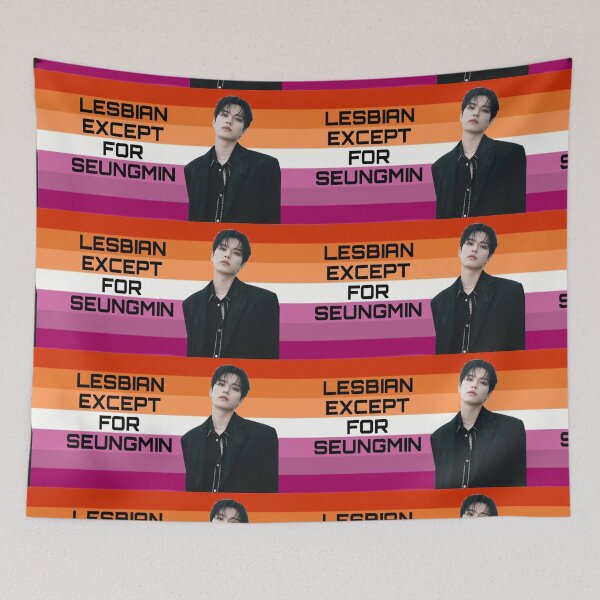 Item preview, Seungmin Lesbian Flag || SKZ designed and sold by broadwaycantdie.