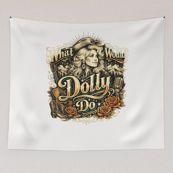 Item preview, What Would Dolly Do Country Music Wisdom and Inspiration Quote designed and sold by Places On Earth.