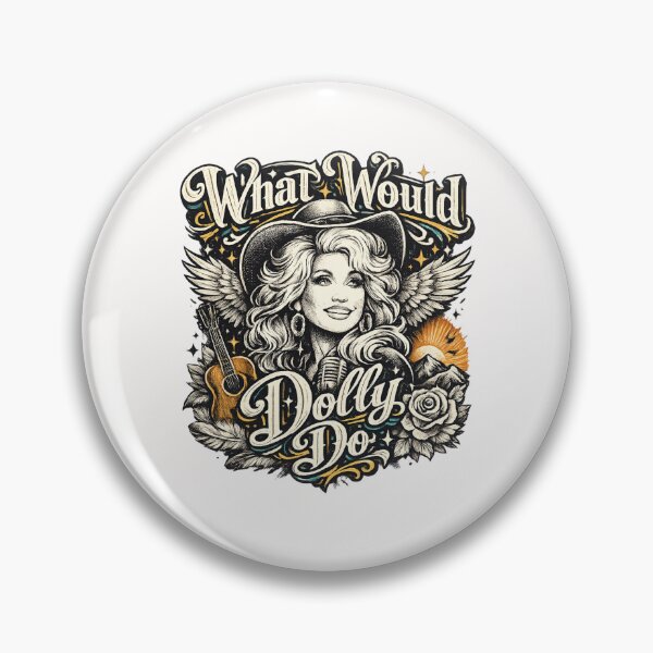 Item preview, What Would Dolly Do Angelic Country Icon Inspiration Quote designed and sold by Places On Earth.
