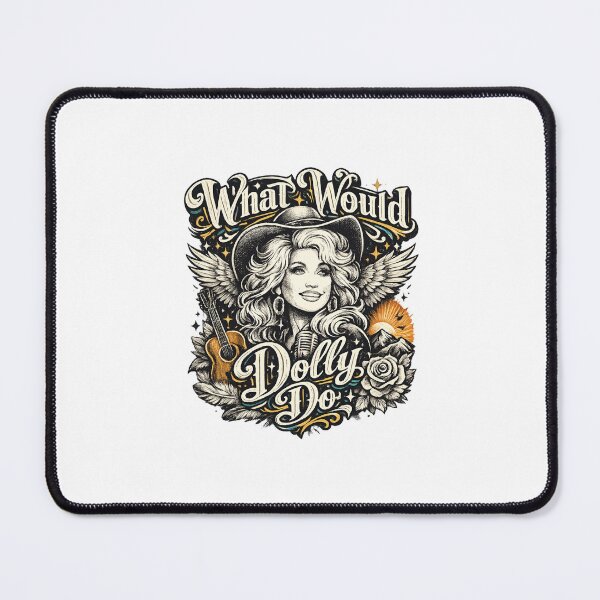 Item preview, What Would Dolly Do Angelic Country Icon Inspiration Quote designed and sold by Places On Earth.