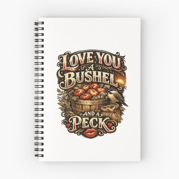 Item preview, Love You a Bushel and a Peck Classic Affection Expression Quote designed and sold by Places On Earth.
