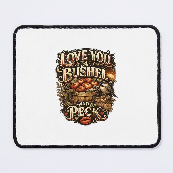 Item preview, Love You a Bushel and a Peck Classic Affection Expression Quote designed and sold by Places On Earth.