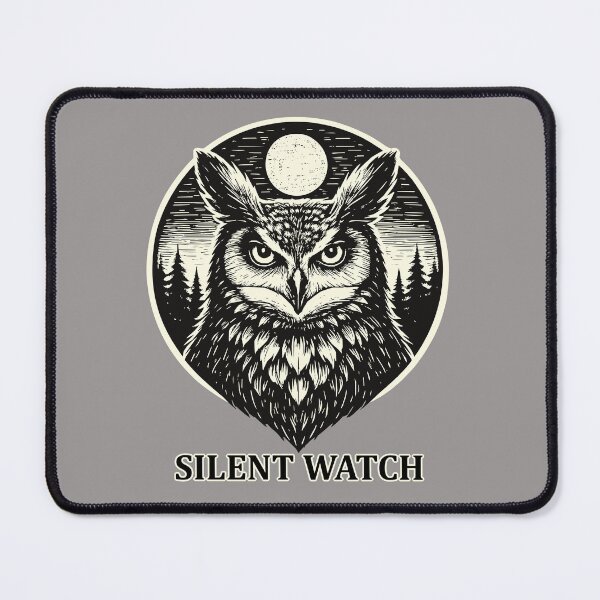 Artikelvorschau, Silent Watch - Eule im Woodcut Stil entworfen und verkauft von ZeitgeistSeason.