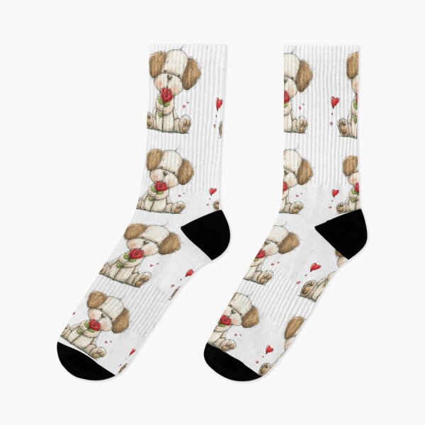 Item preview, Cute Puppy with Rose designed and sold by Erika Kaisersot.