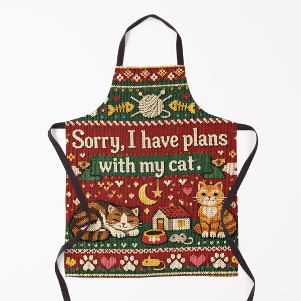 Item preview, Sorry I have plans with my cat knitting design designed and sold by Mauswohn.