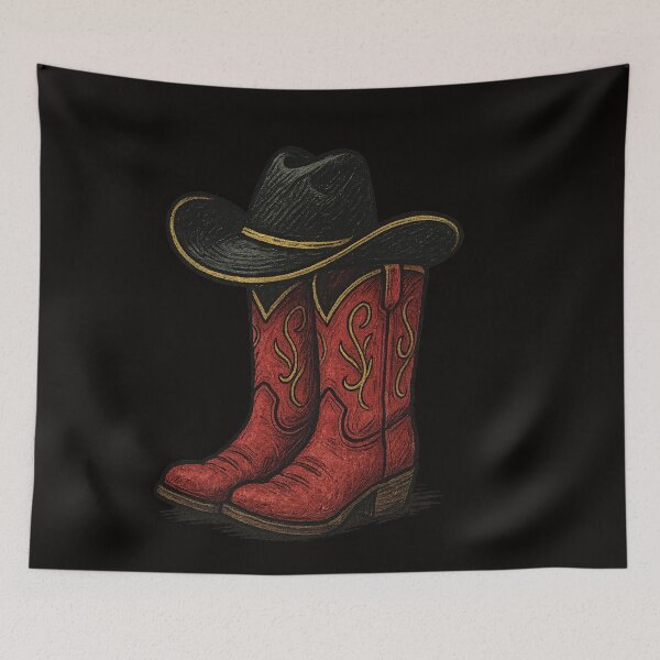 Item preview, Red Boots, Black Hat designed and sold by Andyt.