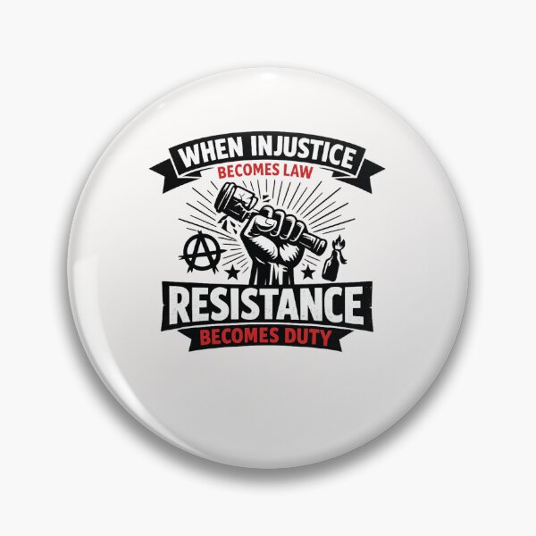 Item preview, When Injustice Becomes Law Resistance Becomes Duty Protest Quote designed and sold by Places On Earth.