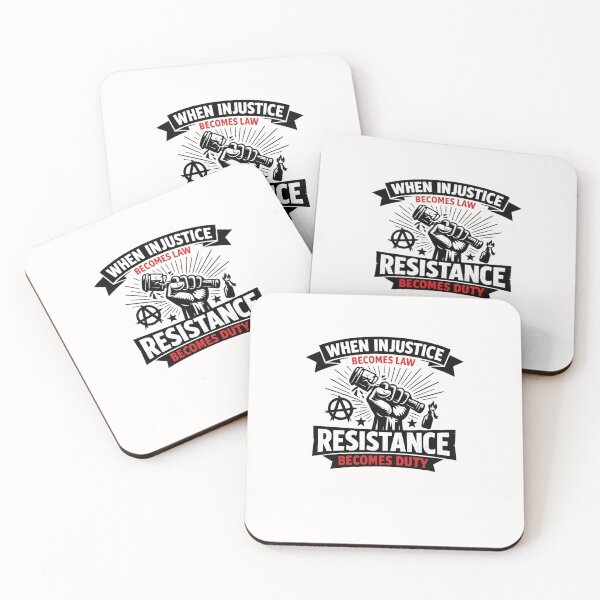Item preview, When Injustice Becomes Law Resistance Becomes Duty Protest Quote designed and sold by Places On Earth.