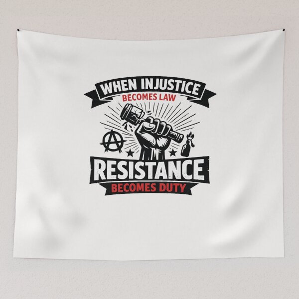Item preview, When Injustice Becomes Law Resistance Becomes Duty Protest Quote designed and sold by Places On Earth.