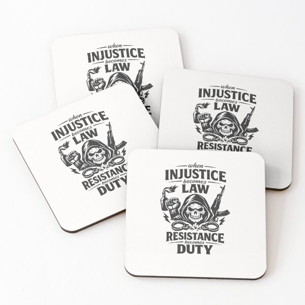 Item preview, When Injustice Becomes Law Resistance Becomes Duty – Dark Protest Quote  designed and sold by Places On Earth.