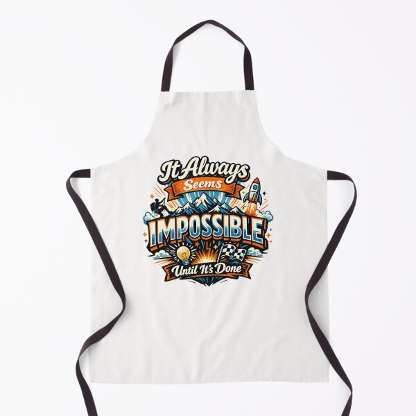 Item preview, It Always Seems Impossible Until It’s Done – Motivation Quote Mountain designed and sold by Places On Earth.