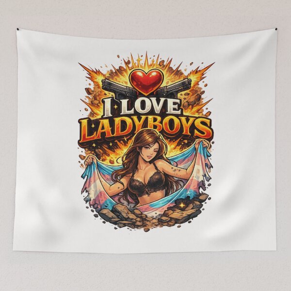 Item preview, I Love Ladyboys – Bold Pride Statement  designed and sold by Places On Earth.