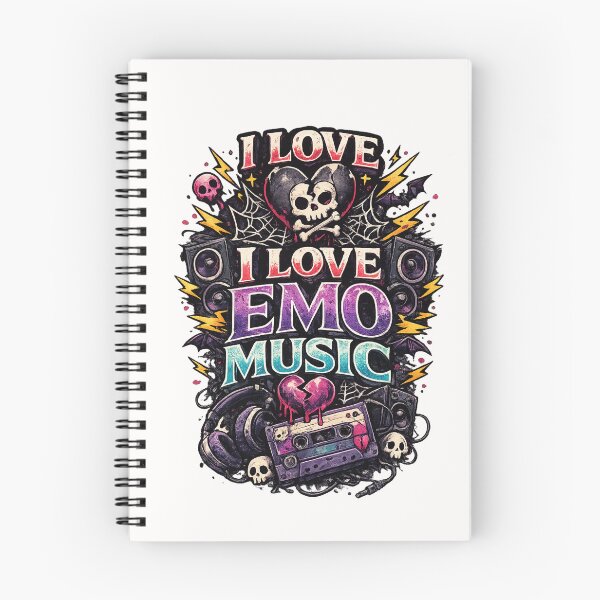 Item preview, I Love Emo Music – Alternative Music Quote designed and sold by Places On Earth.