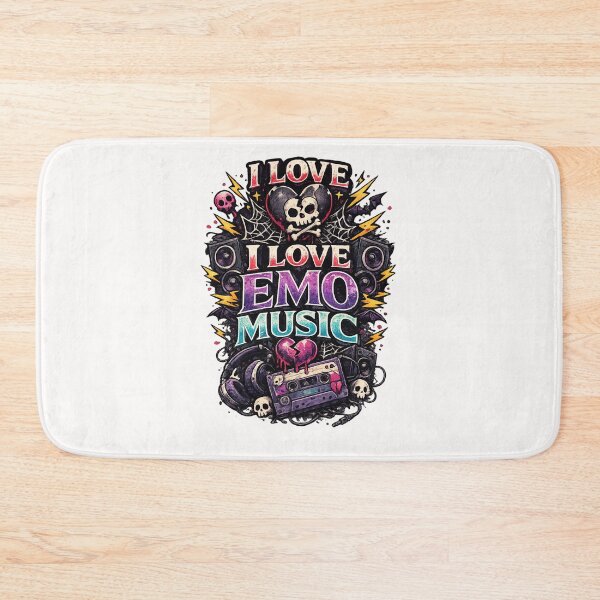 Item preview, I Love Emo Music – Alternative Music Quote designed and sold by Places On Earth.