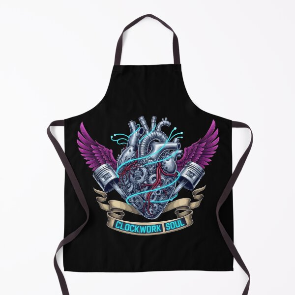 Item preview, Clockwork Soul Mechanical Heart – Steampunk Biomechanical Wings Cyborg Gift Design designed and sold by Luminari Creations.