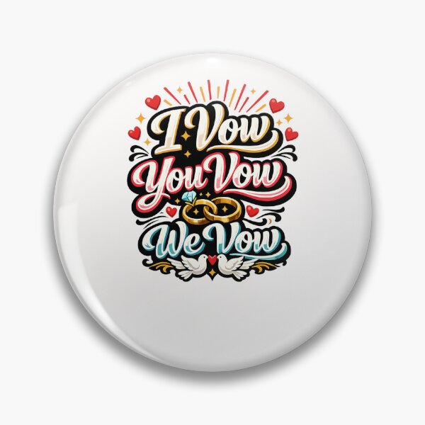 Item preview, I Vow You Vow We Vow – Wedding Love Typography  designed and sold by Places On Earth.
