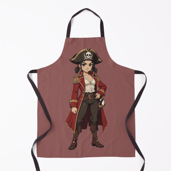 Item preview, Pirate girl skull hat fullbody anime style designed and sold by Danime Planet.