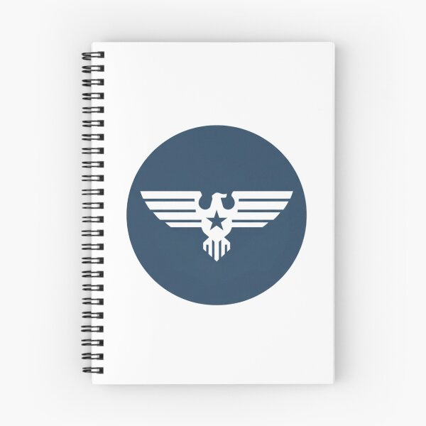 Aperçu de l'œuvre Minimalist New Republic Crest Matte Navy Blue Logo Graphic créée et vendue par VanSum.