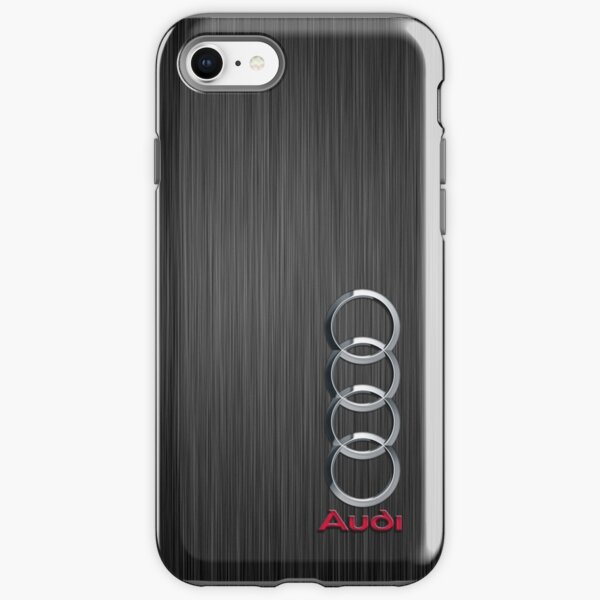 Audi logo on a field of steel iPhone Tough Case