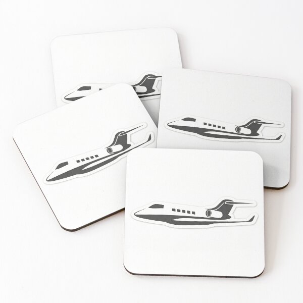 Item preview, Minimalist Private Jet Sticker – Luxury Aircraft Silhouette designed and sold by Paper0pixel.