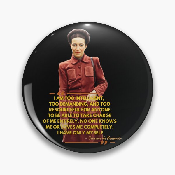 Item preview, Simone de Beauvoir Painted Effect T-Shirt and Sticker designed and sold by DiverseDazzle.