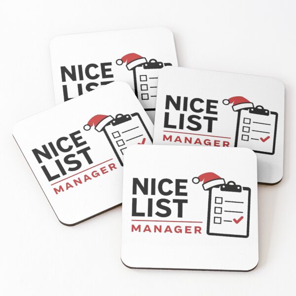 Item preview, Nice List Manager Christmas Humor designed and sold by the-dovlat.