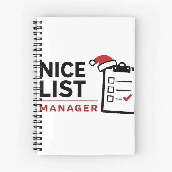 Item preview, Nice List Manager Christmas Humor designed and sold by the-dovlat.