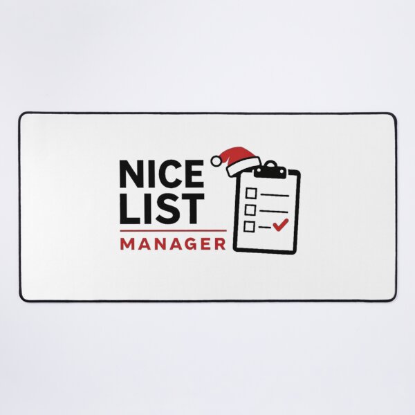 Item preview, Nice List Manager Christmas Humor designed and sold by the-dovlat.