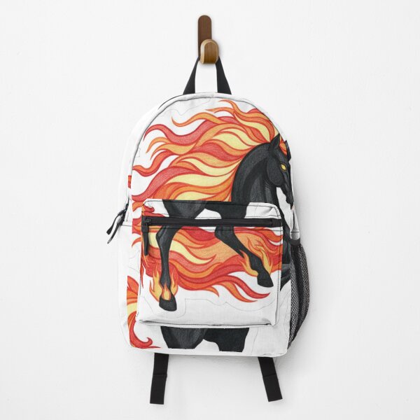 Item preview, Ember Heart Stallion – Hand-Drawn Mythical Fire Horse Sticker designed and sold by Modavedrake.