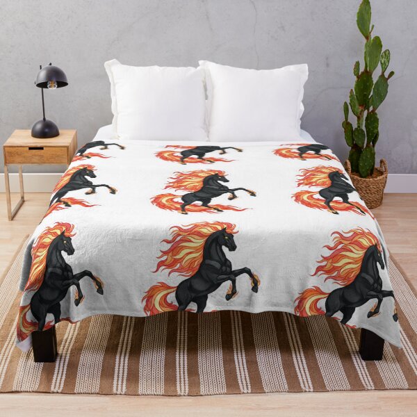 Item preview, Ember Heart Stallion – Hand-Drawn Mythical Fire Horse Sticker designed and sold by Modavedrake.