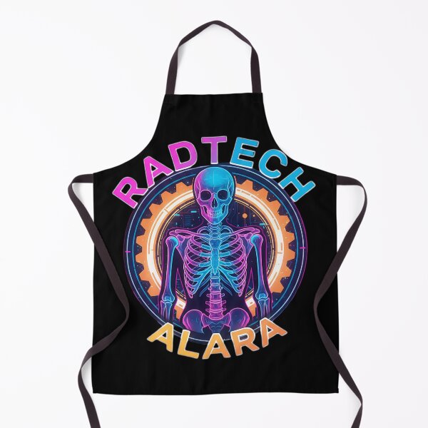 Item preview, Rad Tech ALARA Neon Skeleton – Cyberpunk Radiology & Radiation Safety Aesthetic designed and sold by MyProfessionaltees.