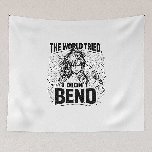 Item preview, The World Tried I Didn't Bend - Stoic Resilience Quote designed and sold by SoulFlex.
