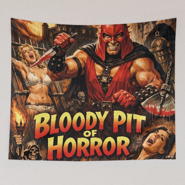 Item preview, Bloody Pit of Horror Vintage Movie Art designed and sold by Mauswohn.