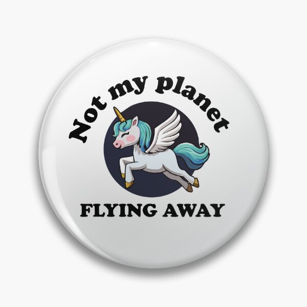 Item preview, Not My Planet, Flying Away - Magical Unicorn Illustration designed and sold by love creative.