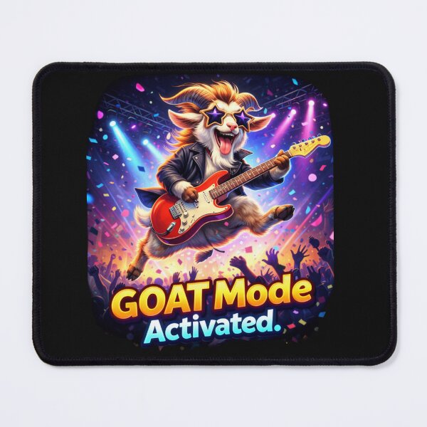 Item preview, Rock Star Goat — “GOAT Mode Activated” designed and sold by TTStudio.