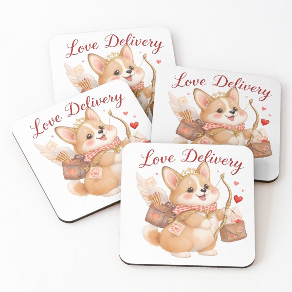 Item preview, Corgi Cupid Valentine Dog designed and sold by Kedspicedesign.