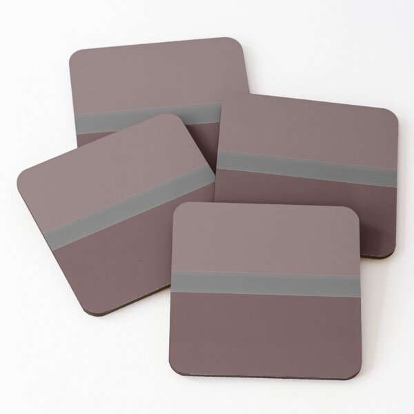 Item preview, Modern Minimalist Color Block - Mauve and Charcoal Stripe designed and sold by pluielegere.