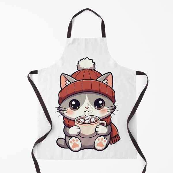 Item preview, Pretty cat drinking its hot chocolate designed and sold by UrbanView.