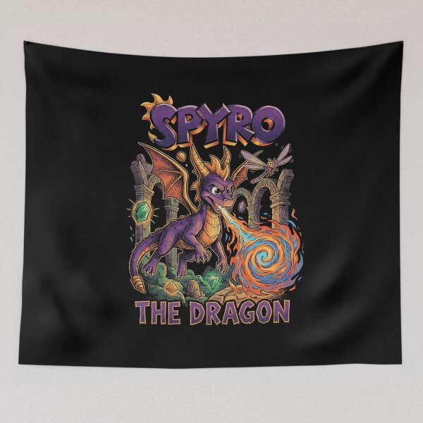 Item preview,  Spyro The Dragon Reignited Trilogy Purple Dragon Spyro Cynder Ripto designed and sold by Wond3rer.