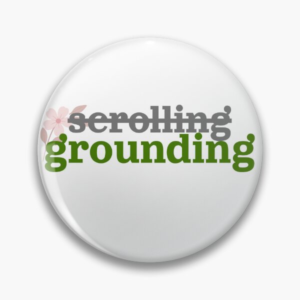 Item preview, Stop Scrolling Start Grounding Sticker - Mindfulness Nature Aesthetic designed and sold by verameansfaith.