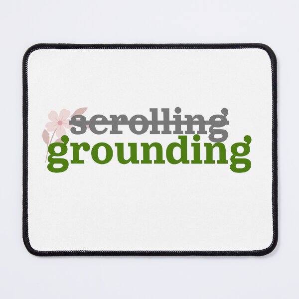 Item preview, Stop Scrolling Start Grounding Sticker - Mindfulness Nature Aesthetic designed and sold by verameansfaith.