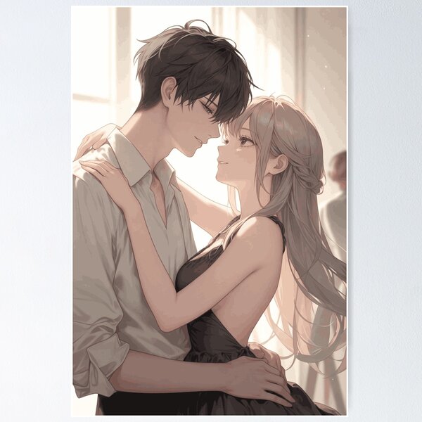 Item preview, Couple in love in anime style designed and sold by Danime Planet.