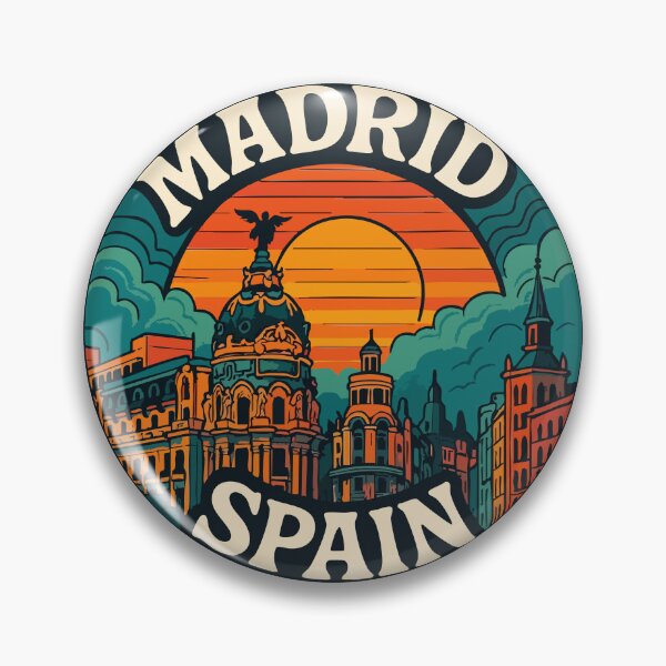 Item preview, Madrid Spain Retro designed and sold by TomFrontierArt.