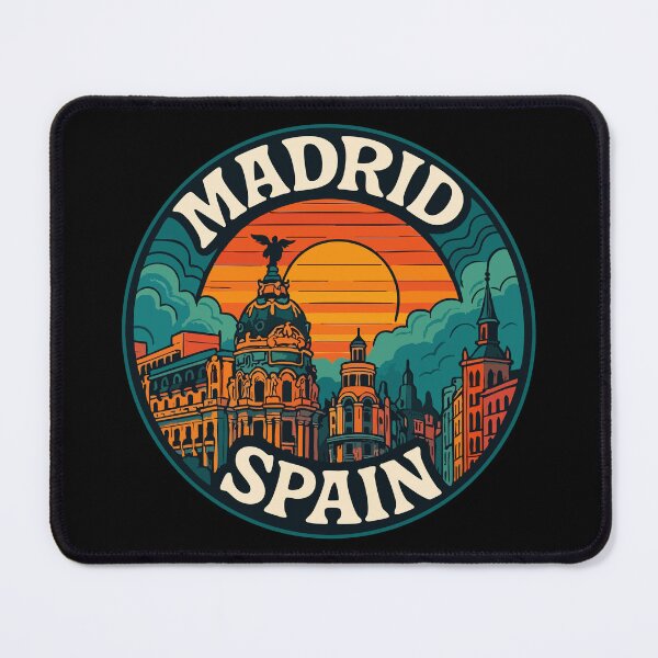 Item preview, Madrid Spain Retro designed and sold by TomFrontierArt.